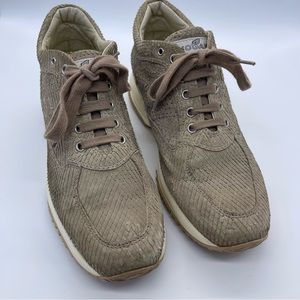 Hogan Interactive Tennis Shoes Logo Metallic Snake Python 9.5